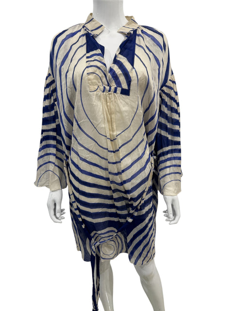 Jean Paul Gaultier Blue/White Print Dress