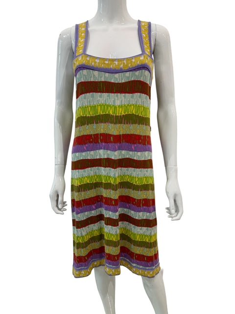 JPG Sleeveless Multi Logo Color Dress