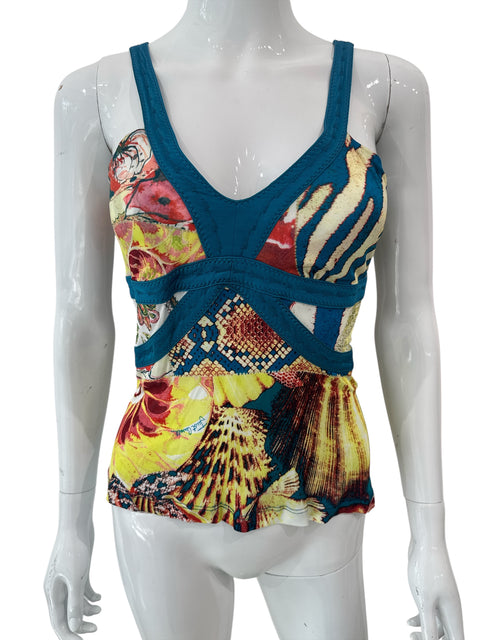 Just Cavalli Flower Silk Top