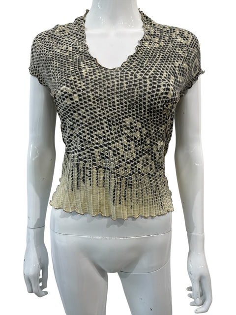 Roberto Cavalli Snake Pattern Top