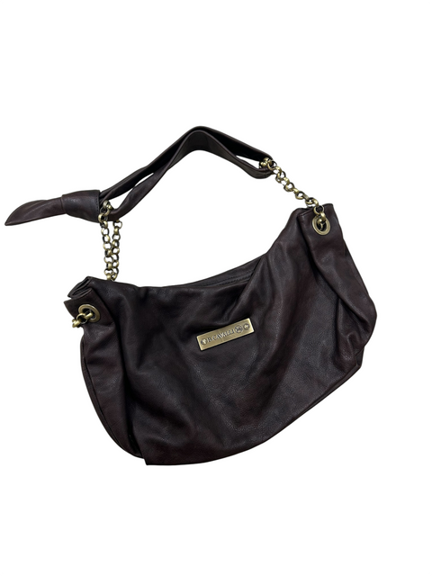 B.Cavalli Brown Leather Bag