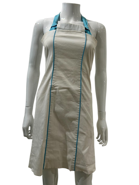 Versace White and Blue Working Style Dress