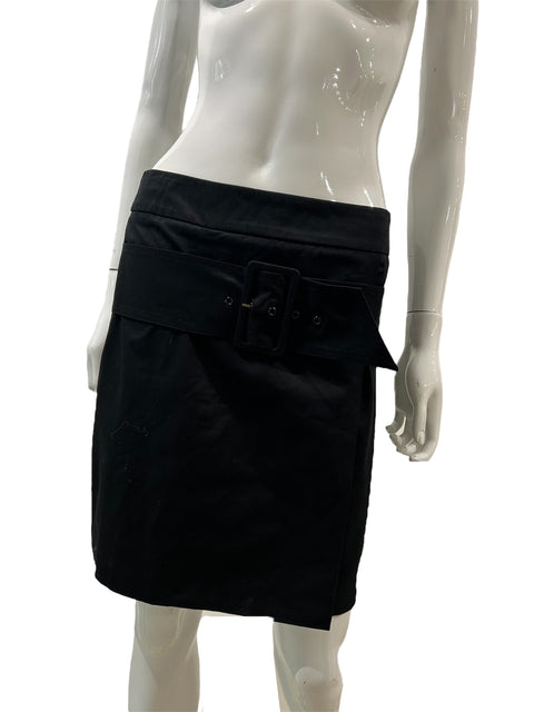 Moschino Black Buckle Skirt