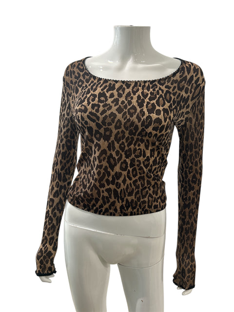 Dolce & Gabbana Leopard Long Sleeve Top