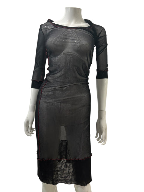 Cop Copine Black Mesh Dress