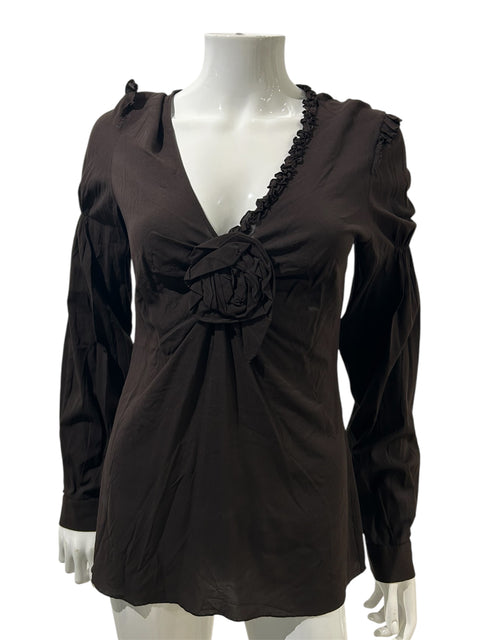 Dolce & Gabbana Dark Brown Long Sleeve Top