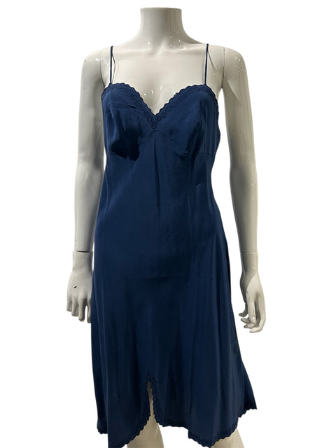 Yves Saint Laurent Silk Blue Dress