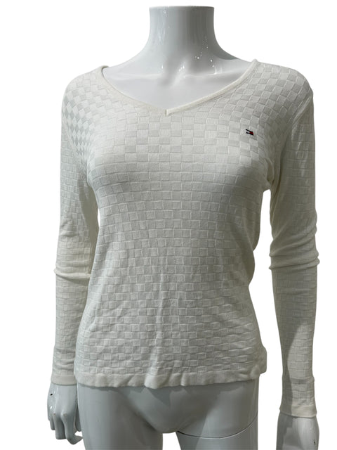 Tommy Hilfiger White Long Sleeve Sweater