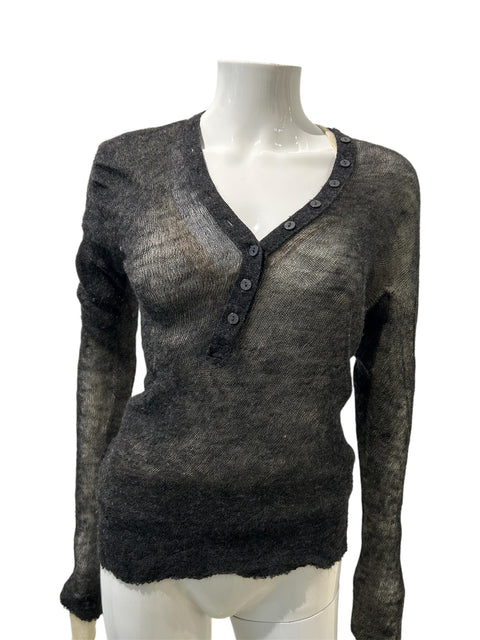 Twin Set Simona Barbieri grey and Nude Wool and Alpaca Sweater