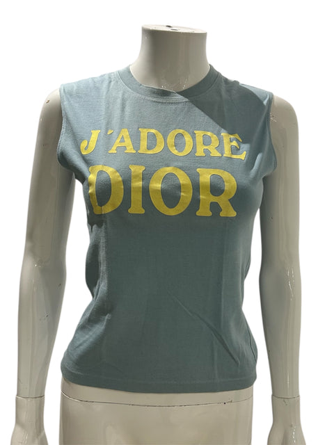 Dior J’adore Blue and YellowTank Top