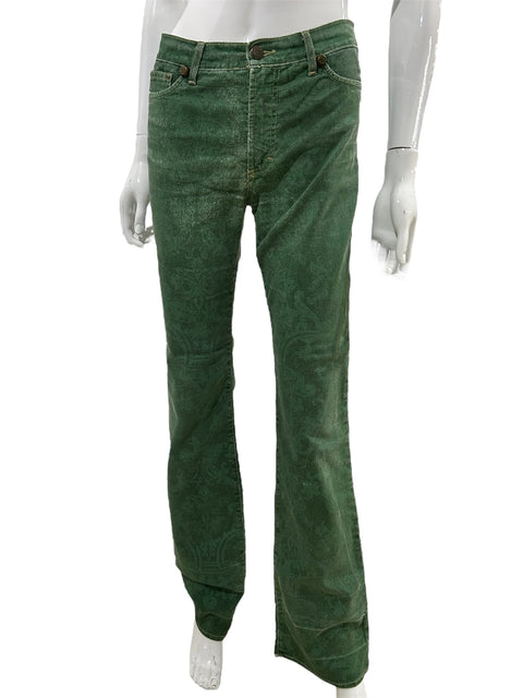 Cavalli Green Ornements Jean