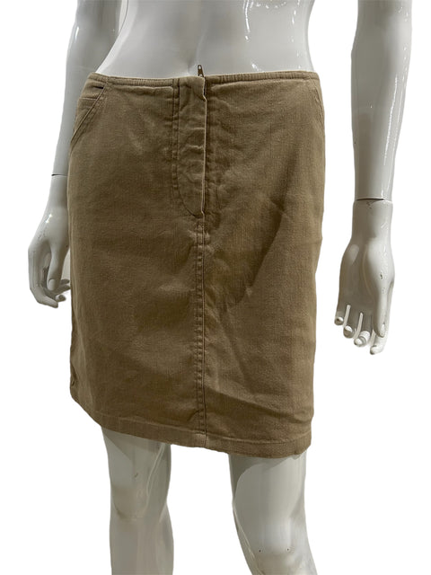 Armani Beige Linen Short Skirt