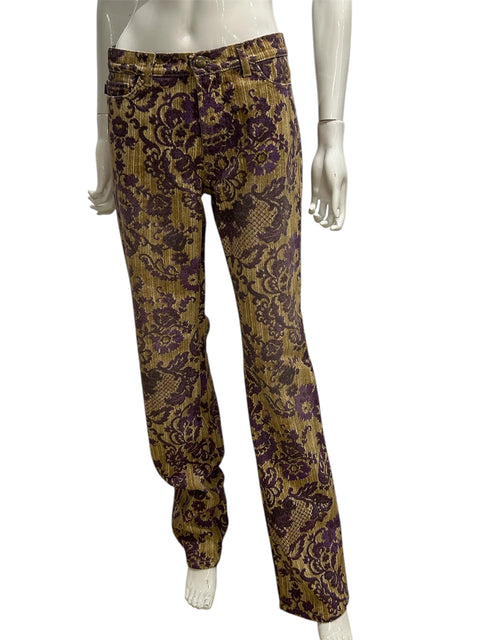 Cavalli Purple and Gold Ornements Jean