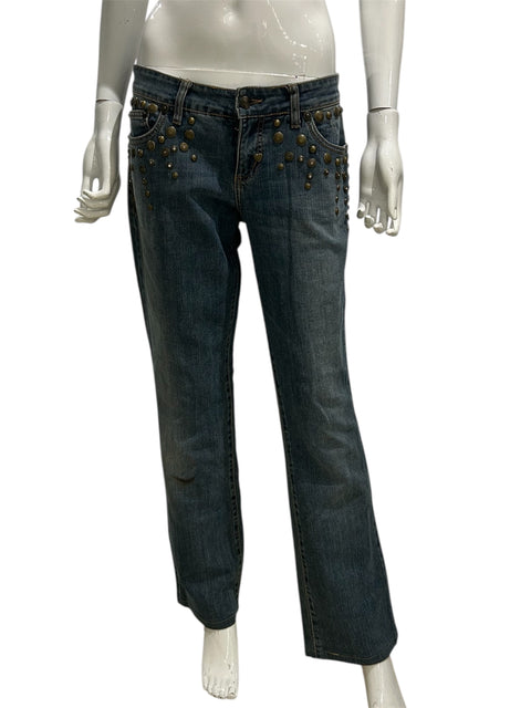 Cavalli Studded Blue Jean With Strass