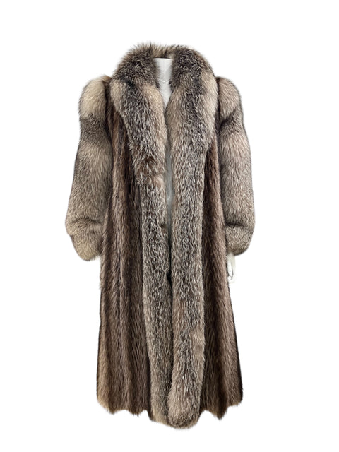 Alan Cherry Long Fox Fur Grey