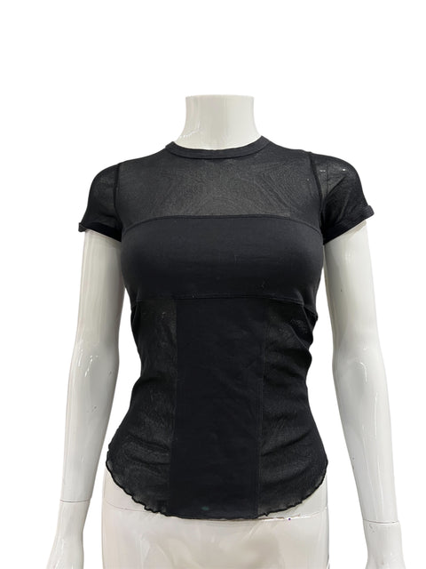 Marithé François Girbaud Black Mesh Top