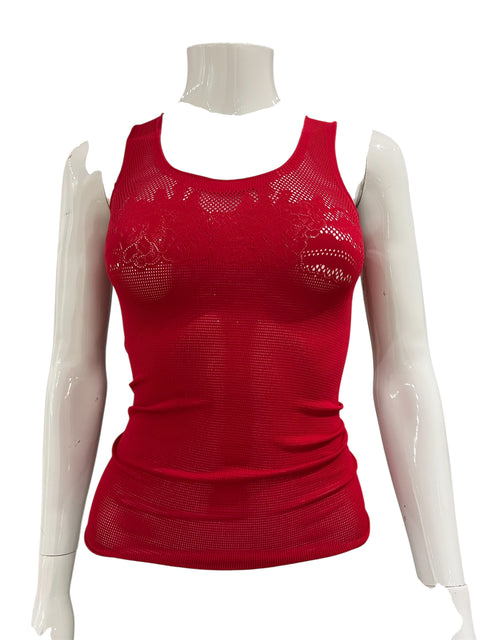 Marithé François Girbaud red Tank Top