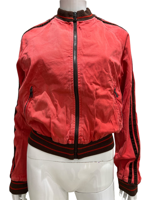Dolce & Gabbana Red Bomber Jacket
