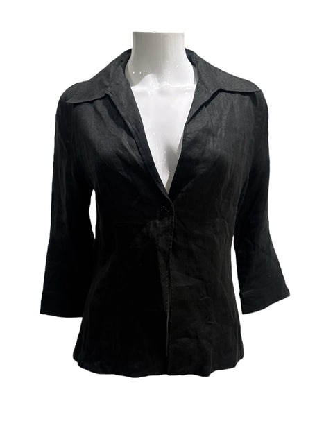 Sportmax Black Linen Shirt