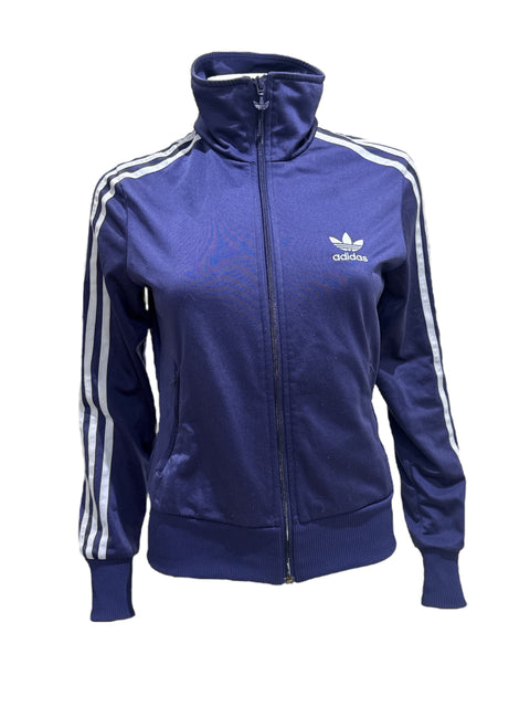 Adidas Puple Jacket With Stripes