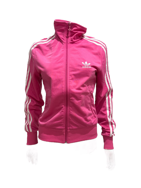 Adidas Pink Jacket With Stripes