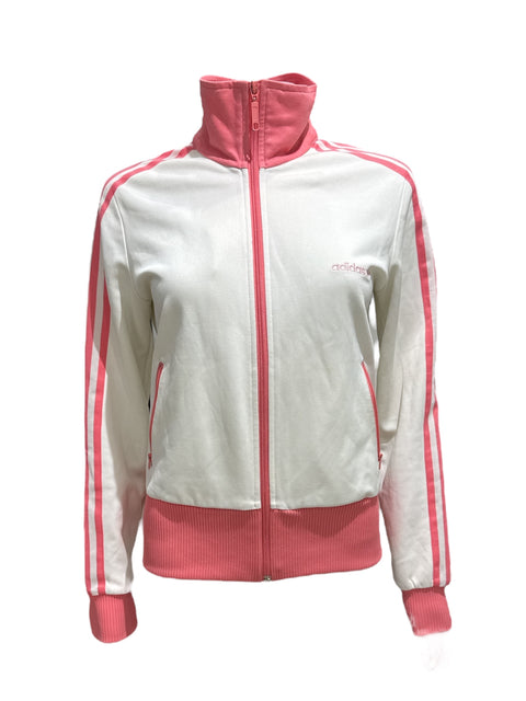 Adidas White&Pink Zip Jacket