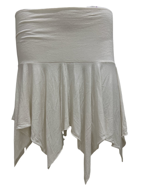 Vintage White Fluid Skirt