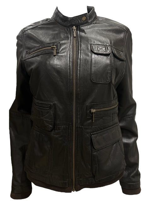 Vintage Brown Leather Jacket