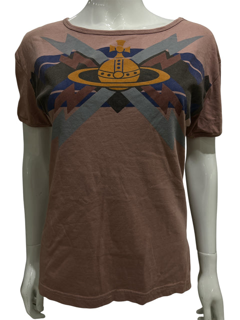 Vivienne Westwood Burgundy "The Orb" T-Shirt