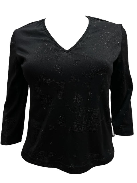 Versace Jeans Black Sequins Long Sleeve