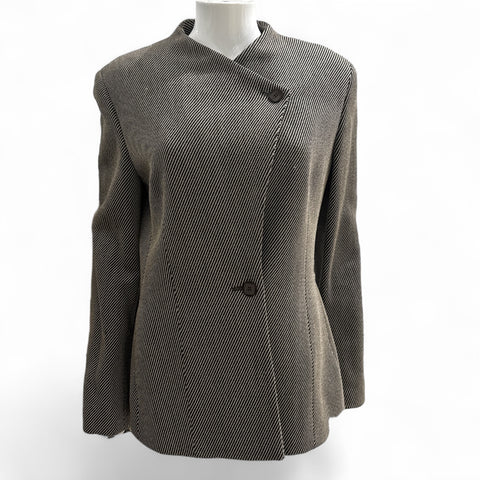 Max Mara Striped Wool Blazer