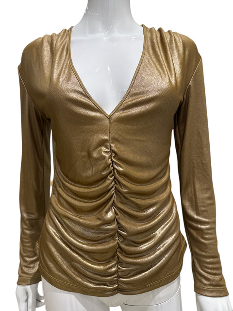 Versace Jeans Couture Gold Drap Long Sleeve