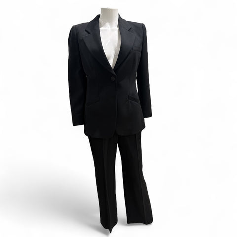 Armani Black Blue Tailored Set