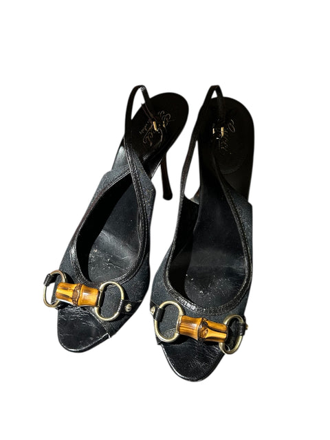 Gucci Monogram Bamboo Slingback