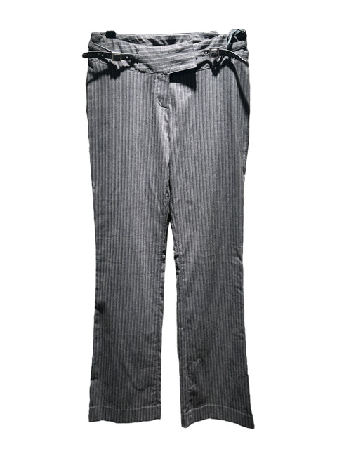 Vintage Grey Striped Low Waist Pant