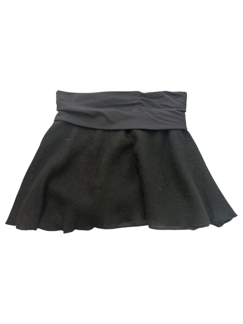 Blu Sand Wool Black Mini Skirt
