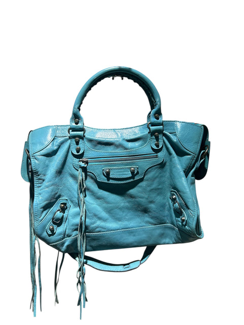 Balenciaga City Bag Turquoise