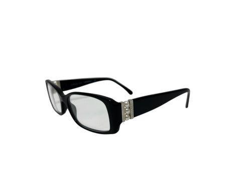 Chanel Black Glasses with Pearl Details