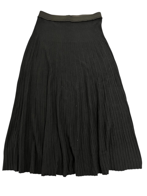 Carla Ferroni Black Knit Long Skirt