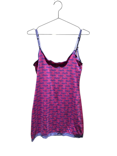 Dolce&Gabbana Pink/Purple Cotton Dress