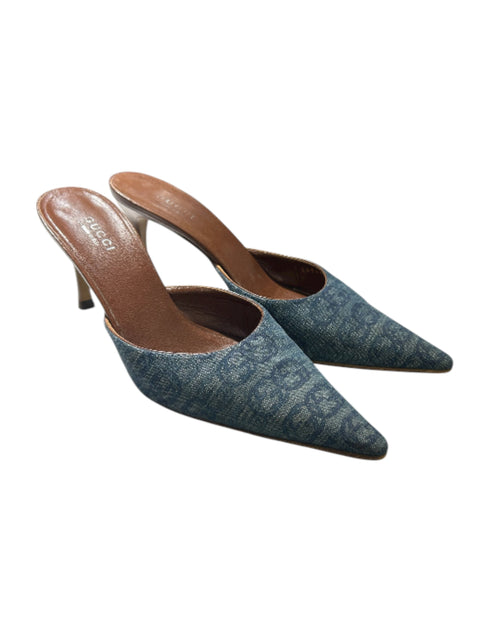 Gucci Mules Denim Monogram