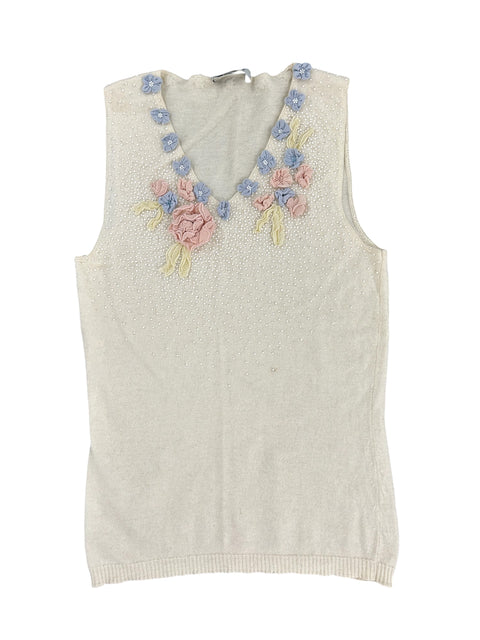 Moschino Flowers Wool Top