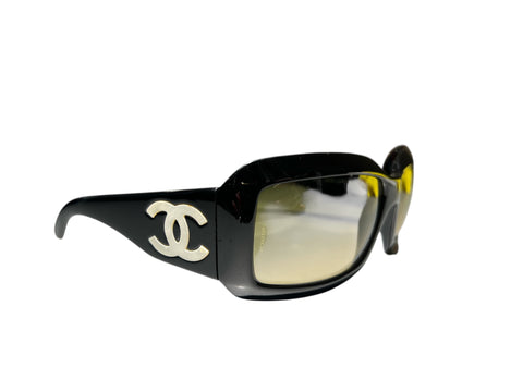 Chanel Black Yellow Lenses Sunglasses