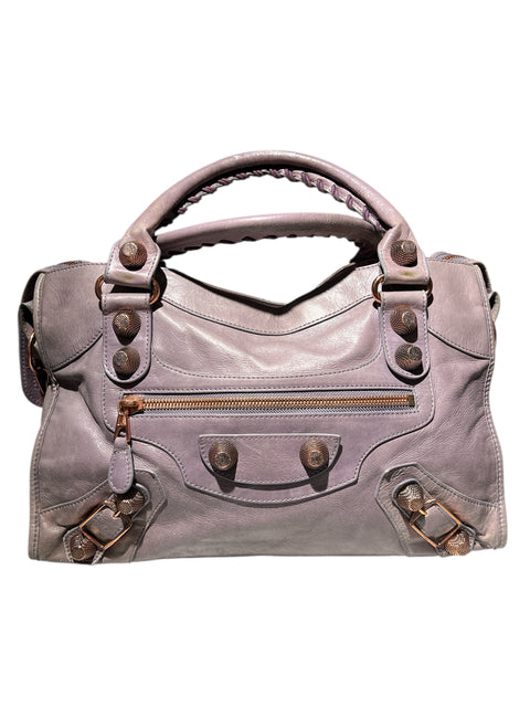 Balenciaga Purple/Pink Gold City Bag