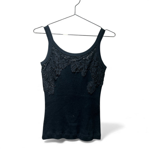 Dolce&Gabbana Black Top Lace Details