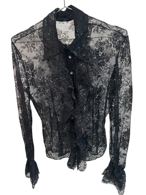 Roccobaroco Black Lace Shirt (133$)