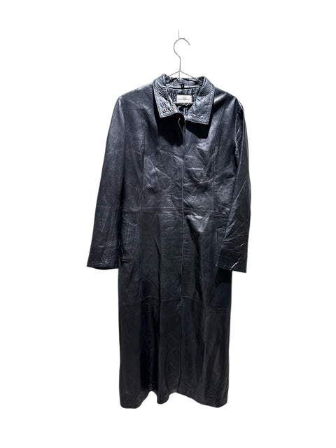 Manteau Extra Long Cuir