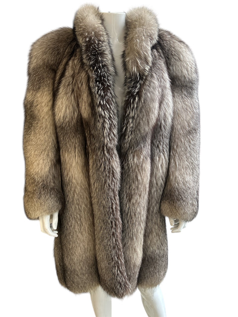 Fox Long Beige&Grey Fur