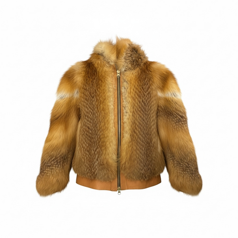 Fox Camel Short Fur with Hoodie
