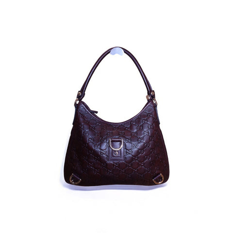 Gucci Brown Leather Shoulder Bag